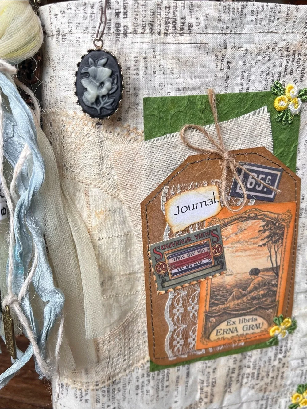 Book Lover Junk Journal Bookish Reader Vintage Softcover 3 Signatures Decorated